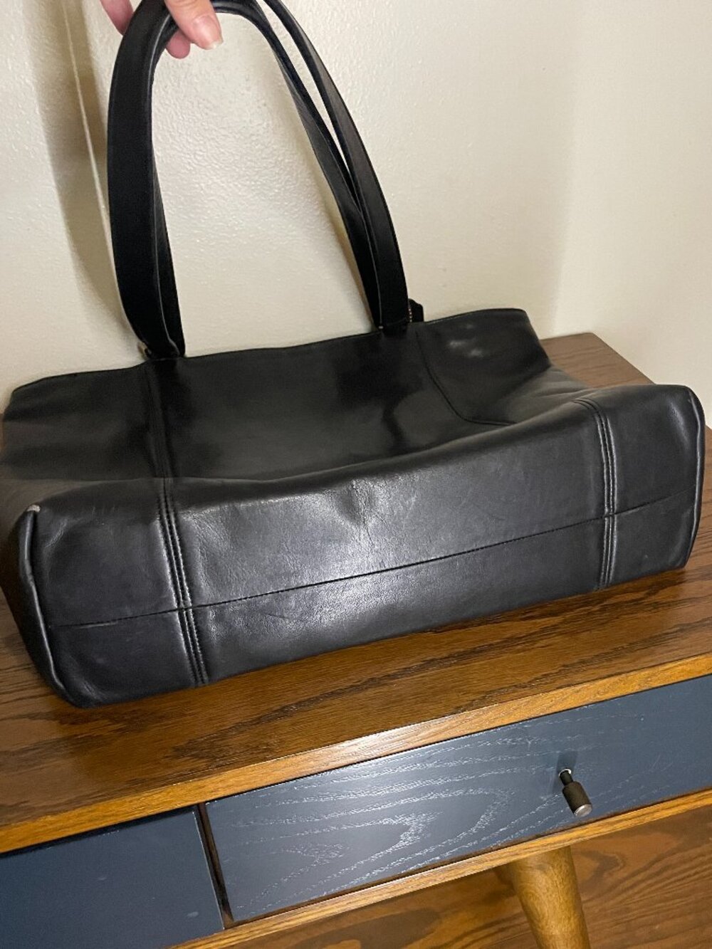 Vintage Coach Light Tote Black - Picture 5 of 16